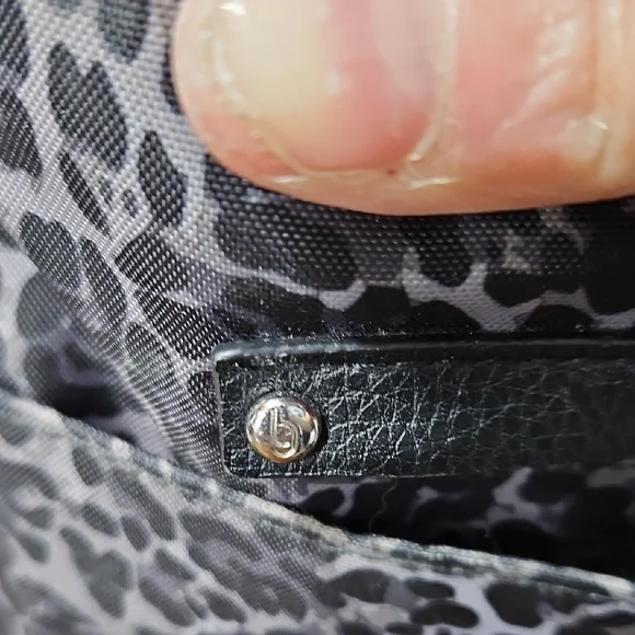 Baggallini Gray Leopard Print Belt Bag - Picture 3 of 11